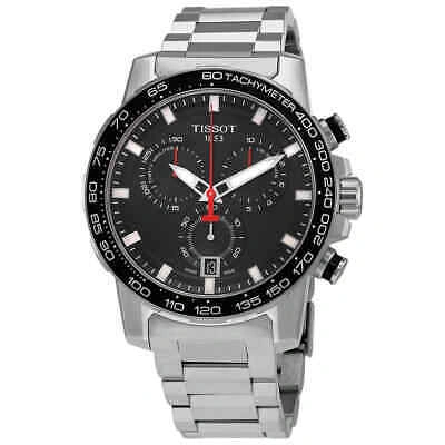 Pre-owned Tissot Supersport Chronograph Quartz Black Dial Men's Watch T125.617.11.051.00