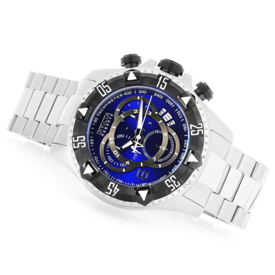 Pre-owned Invicta Reserve Men's 52mm Excursion Swiss 1882 Chronograph Dial Bracelet Watch