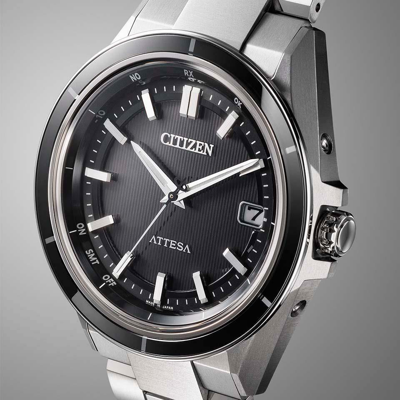 Pre-owned Citizen Attesa Cb3030-76e Act Line Titanium Eco-drive Radio Solar Watch 39.5mm