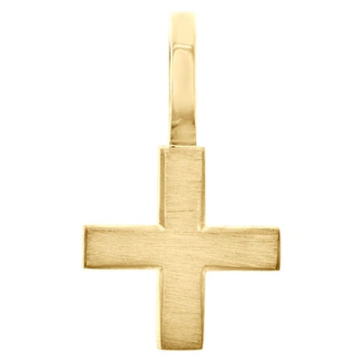 Pre-owned Jfl Diamonds & Timepieces 10k Yellow Gold Mini Number Pendant Block Font Charm Hashtag Plus Sign 0 To 9