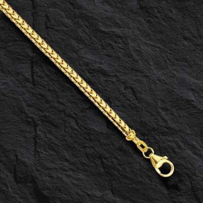 Pre-owned Nova 14k Yellow Gold Solid Franco Curb Box Mens Link 28" 3 Mm 37 Grams Chain Necklace In No Stone