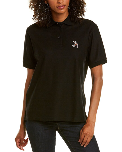 Burberry Pique Polo Shirt In Black