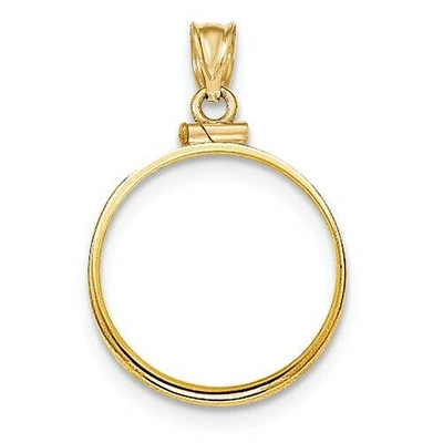 Pre-owned Sarraf 14k Yellow Gold Screw Top $20 Double Eagle Liberty Coin Bezel