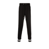 MONCLER BLACK LOGO PATCH TAPERED COTTON TRACK PANTS,H20918H00020809KR19082737