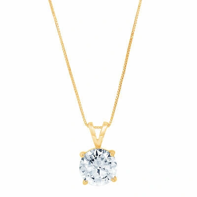 Pre-owned Pucci 3 Round Classic Natural Aquamarine Pendant Necklace 18" Chain 14k Yellow Gold In D