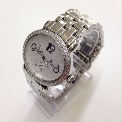 Pre-owned Sartego Women's Diamond Collection White Dial Swiss Quartz Watch Sdwt060s