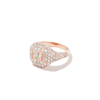 SHAY 18K ROSE GOLD DIAMOND SIGNET RING,SR4818943943