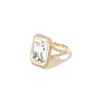 SHAY 18K YELLOW GOLD PORTRAIT TOPAZ DIAMOND RING,SR4218943944