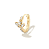 Maria Tash 18k Yellow Gold Diamond Lotus Eternity Hoop Earring In Gold