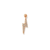 MARIA TASH 18K ROSE GOLD DIAMOND LIGHTNING BOLT EARRING,X2LBDBKD18544942