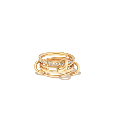 Spinelli Kilcollin 18k Yellow Gold Pisces Ring Stack