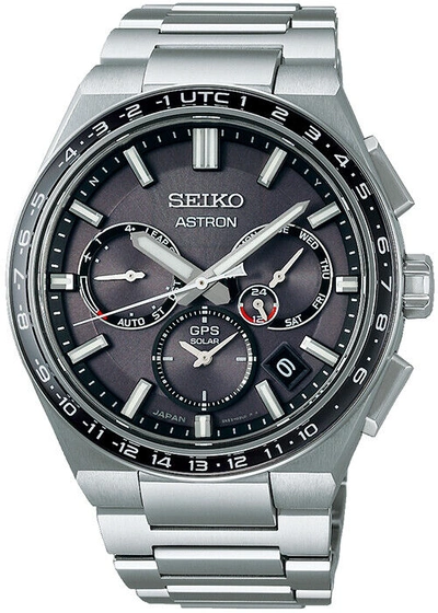 Pre-owned Seiko Astron Nexter Sbxc111 Men's Watch Solar Gps Black Caliber 5x53