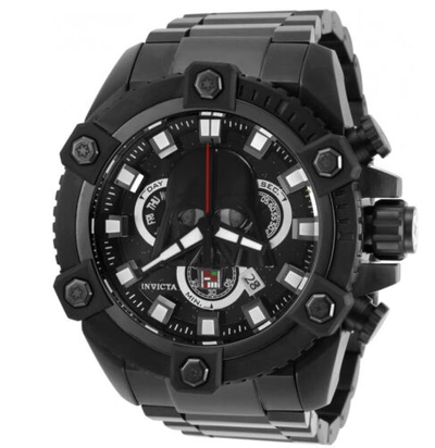Pre-owned Invicta Star Wars Darth Vader Men's 64mm Large Limited Ed Chrono Watch 28063