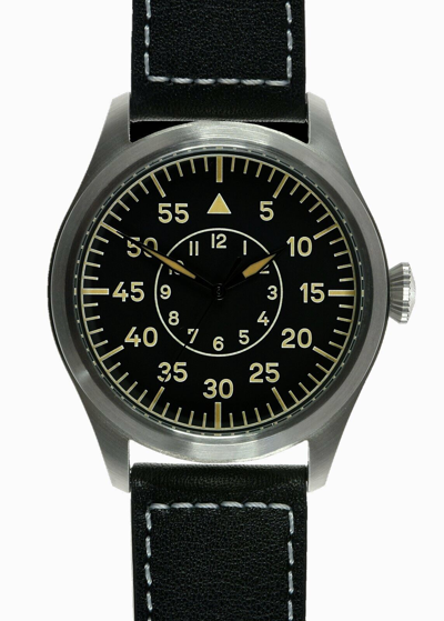 Pre-owned Mwc Classic 46mm Limited Edition Retro Dial Xl Luftwaffe Pattern Aviators Watch