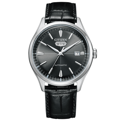 Pre-owned Citizen Brand  Record Label C7 Crystal Seven Black Automatic Watch Nh8390-20h