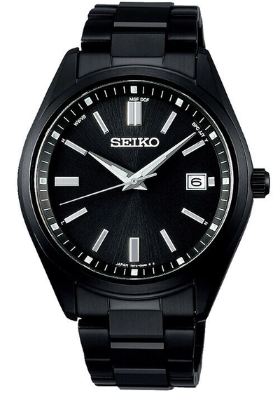 Pre-owned Seiko Selection Sbtm325 Men's Watch Solar Radio Black Date 2022