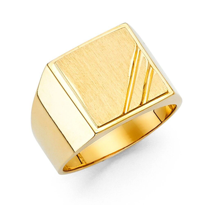 Pre-owned Tgdj 14k Yellow Gold Men's Ring