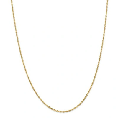 Pre-owned Accessories & Jewelry 14k Yellow Gold 1.85mm Diamond Cut Quadruple Rope Chain Lobster Clasp 14" - 30"