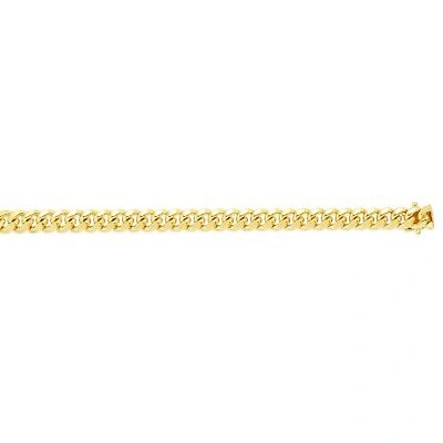 Pre-owned R C I 14k Yellow Gold Men's Miami Cuban Curb Link 24" 5mm 20 Grams Chain/necklace In No Stone