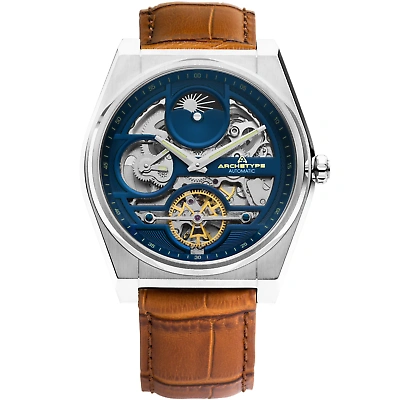 Pre-owned Archetype Rogue Automatic Silver Tan Navy