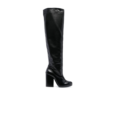 Lemaire Black Knee-length Leather Boots