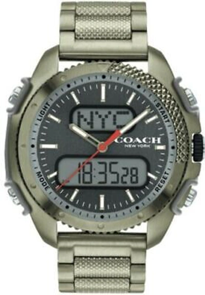 Pre-owned Coach Digital C001 Limited Edition Light Copper Tone Watch With 46mm Grey Face