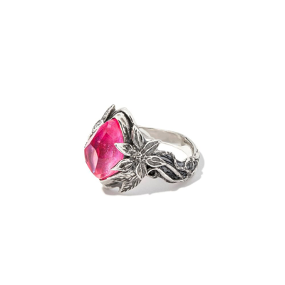 Lyly Erlandsson Sterling Silver Aria Crystal Ring