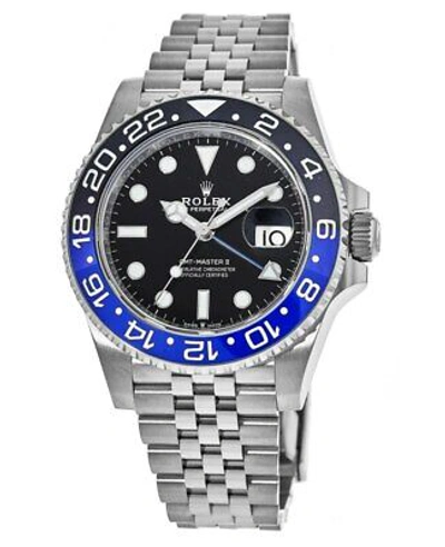 Pre-owned Rolex Gmt Master Ll Batman (batgirl) Jubilee Men's Watch M126710blnr-0002