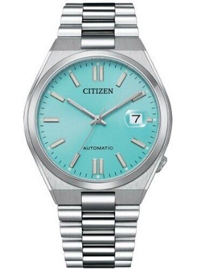 Pre-owned Citizen Automatic Stainless Steel Men's Watch Nj0151-88m