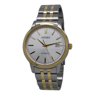 Pre-owned Seiko Essentials Automatic Two-tone Stainless Steel Men's Dress Watch Srph92