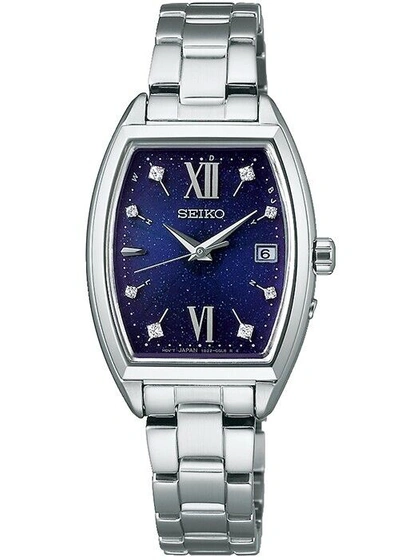 Pre-owned Seiko Selection Shooting Star Swfh123 Women's Watch Solar Radio Tonneau 2022