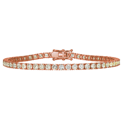 Pre-owned Morris 1.72 Ct Natural Diamond Tennis Bracelet G-h Si 14k Rose Gold 6 Inch B5882-2i