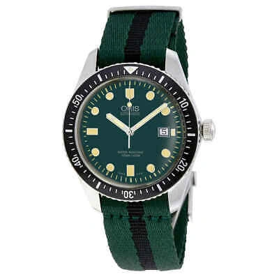 Pre-owned Oris Divers Automatic Green Dial Men's Watch 01 733 7720 4057-07 5 21 25fc