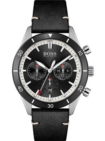 Pre-owned Hugo Boss 1513864 Santiago Mens Watch 44mm 5atm