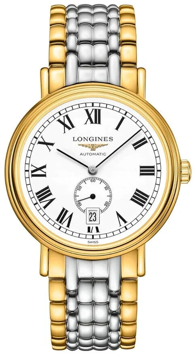 Pre-owned Longines Présence - L4.905.2.11.7 Gold White Luxury Watch For Unisex