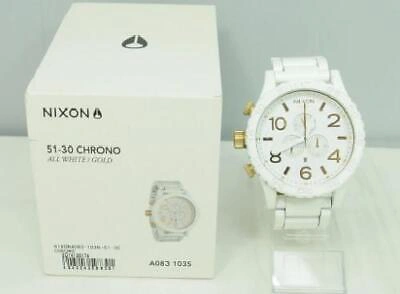 Pre-owned Nixon Watch Chronograph The 51-30 Chrono Fifty One Thirty A083-1035 Men's