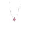 Lyly Erlandsson Sterling Silver Fahrenheit Crystal Pendant Necklace In Silver