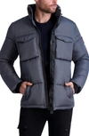 Karl Lagerfeld Quilted Jacket In Gray