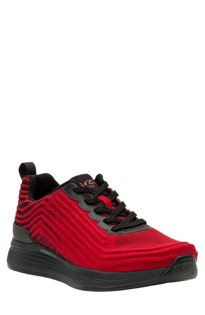 Ara Charles Water Resistant Trainer In Red