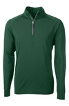 Cutter & Buck Adapt Quarter Zip In Hunter