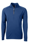 Cutter & Buck Adapt Quarter Zip In Tour Blue
