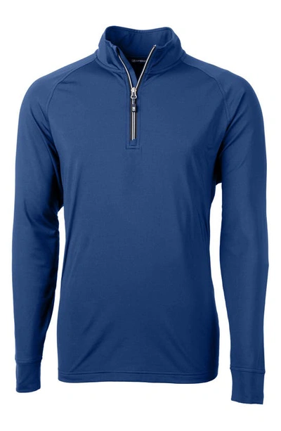 Cutter & Buck Adapt Quarter Zip In Tour Blue