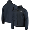 DUNBROOKE DUNBROOKE NAVY DENVER BRONCOS CIRCLE SOFTSHELL FLEECE FULL-ZIP JACKET