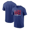 NIKE NIKE ROYAL NFL ESSENTIAL LONDON GAMES T-SHIRT