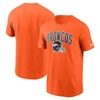 Nike Orange Denver Broncos Team Athletic T-shirt In Orange