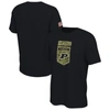Nike Black Purdue Boilermakers Veterans Camo T-shirt In Black