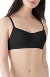 True & Co. Lightly Lined Wireless Bra In Black