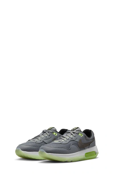 Nike Kids' Air Max Motif Sneaker In Grey/ Volt/ Volt/ Black