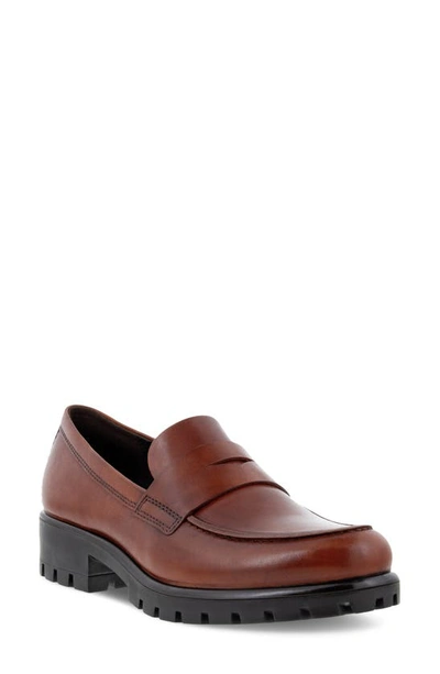 Ecco Modtray Penny Loafer In Cognac