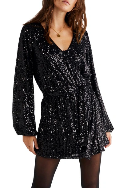 Free People Christa Romper In Black